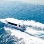 Interior of Arriva semi-luxury air-conditioned speedboat for private Maldives transfers with 2026 pricing.